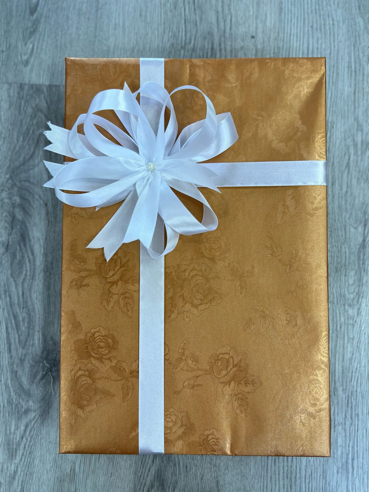 Hand Made Box with Beautiful Ribbon Flower - Image 3